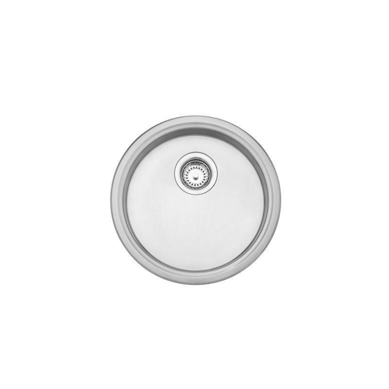 Round drainer 450mm brushed finish