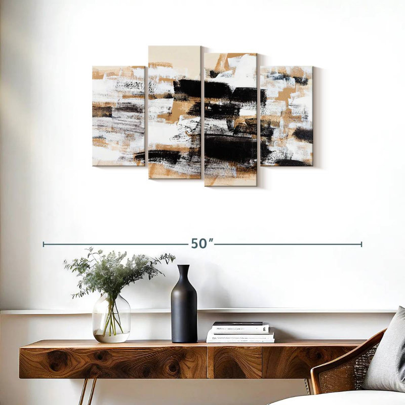 Avery Abstract Neutral, 22" H x 36" W