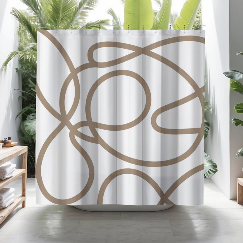 Coco Shower Curtain, Beige