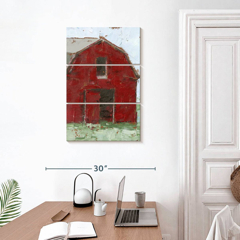 Lilie Big Red Barn I, H 32 po x l 20 po