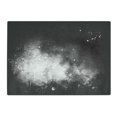 Tempered Glass Moon Craters Chopping Board