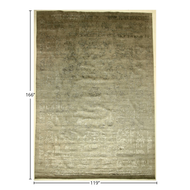 Area Rug in Silver