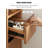 Space Saving Solid Wood Narrow Bookcase with Drawer Storage