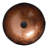 Mocoloo 15"L x 15"W Tempered Glass Bathroom Vessel Sink Brown Round Glass Artistic Bathroom Sink with Pop-up Drain-124049037-124049036