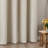 Jimmy Boho Faux Linen 100% Blackout With Liner Grommet Curtain Pair-105716220-105716214