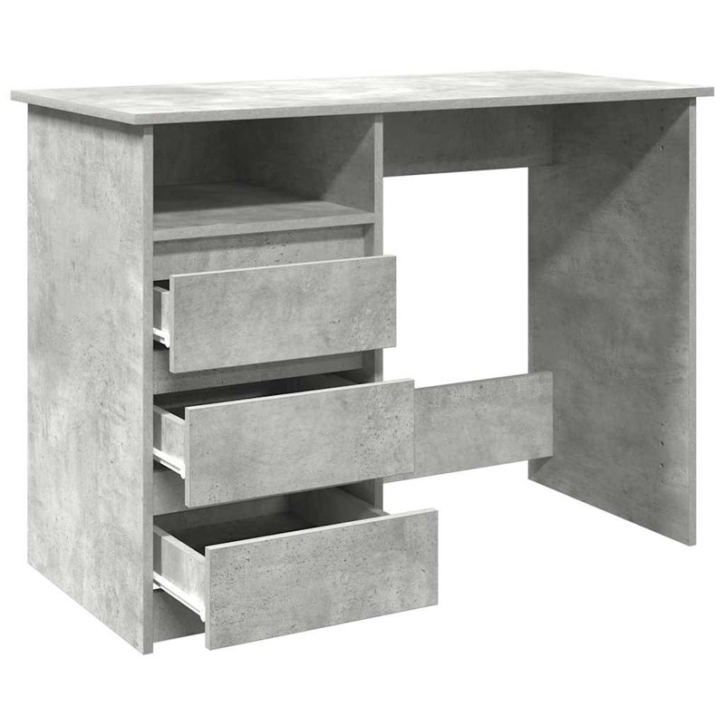 Socher Writing Desk, Concrete Grey