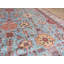 Tapis unique en laine noué à la main brun / bleu 9 pi 5 po x 13 pi 6 po Bechtold