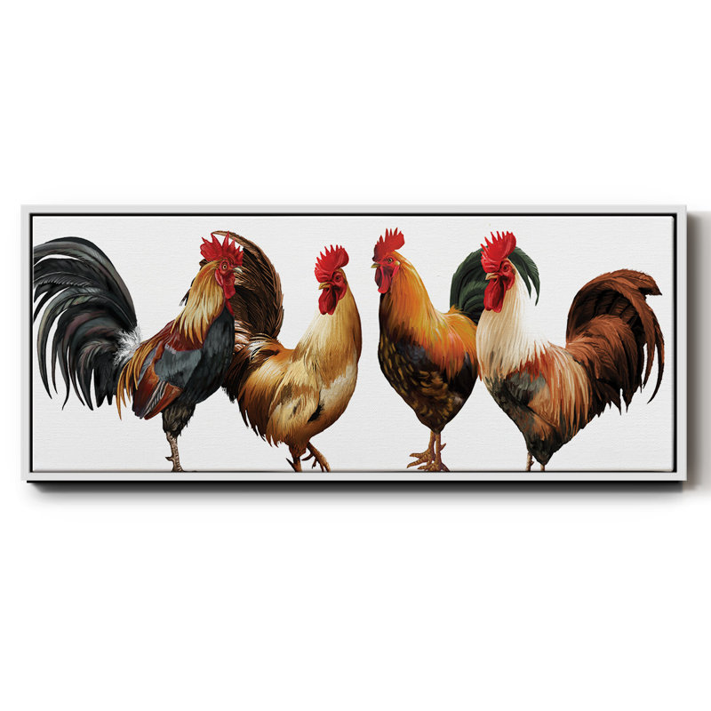 Coq - toile encadrée, H 24 po x l 60 po