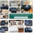 3-Piece Chenille Sectional With Double Layer Seat Cushions, Four Pillows and One Ottoman-981138403