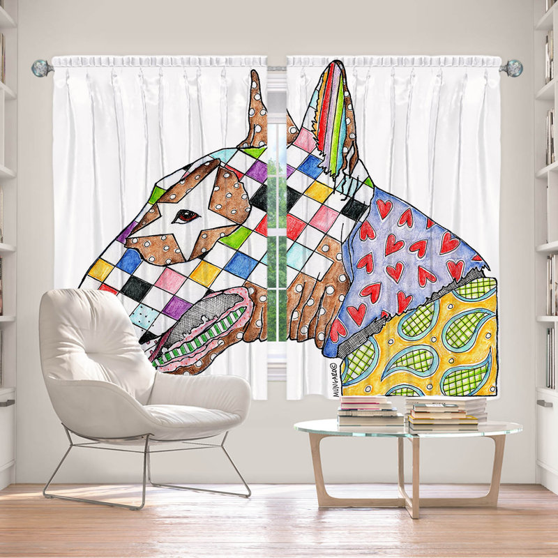 Adne Room Darkening Curtain Pair, 40" W x 61" L