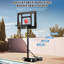 Blue Elephant Adjustable Height Steel Portable Full-Size Basketball Hoop with Basketball(s) Included-1558349850