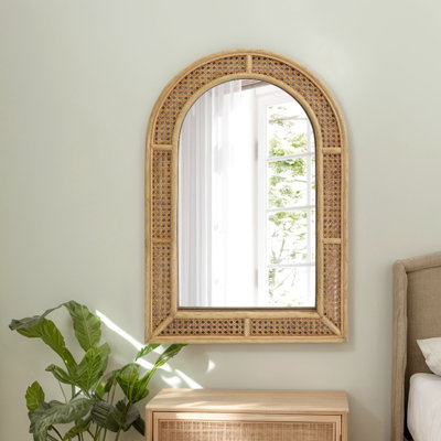 Brooklen Wicker / Rattan Arch Mirror