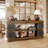 63" Long Console Table with Storage