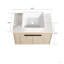 Ensemble de meuble-lavabo moderne 30 po avec lavabo en céramique, meuble-lavabo mural avec porte à fermeture en douceur, emballage KD, emballage KD, colis de 2 pièces-2089686417-2089686419
