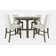 Verdonna - Person Extendable Pine Solid Wood Solid Wood Top Trestle Dining Set