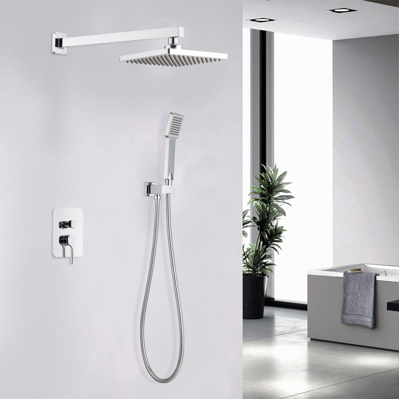 Système de douche mural 8 po Chrome