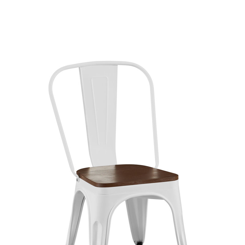 Chaise de salle à manger Kalino, Blanc très luisant, 4
