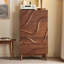 Medieval-style walnut chest of drawers
