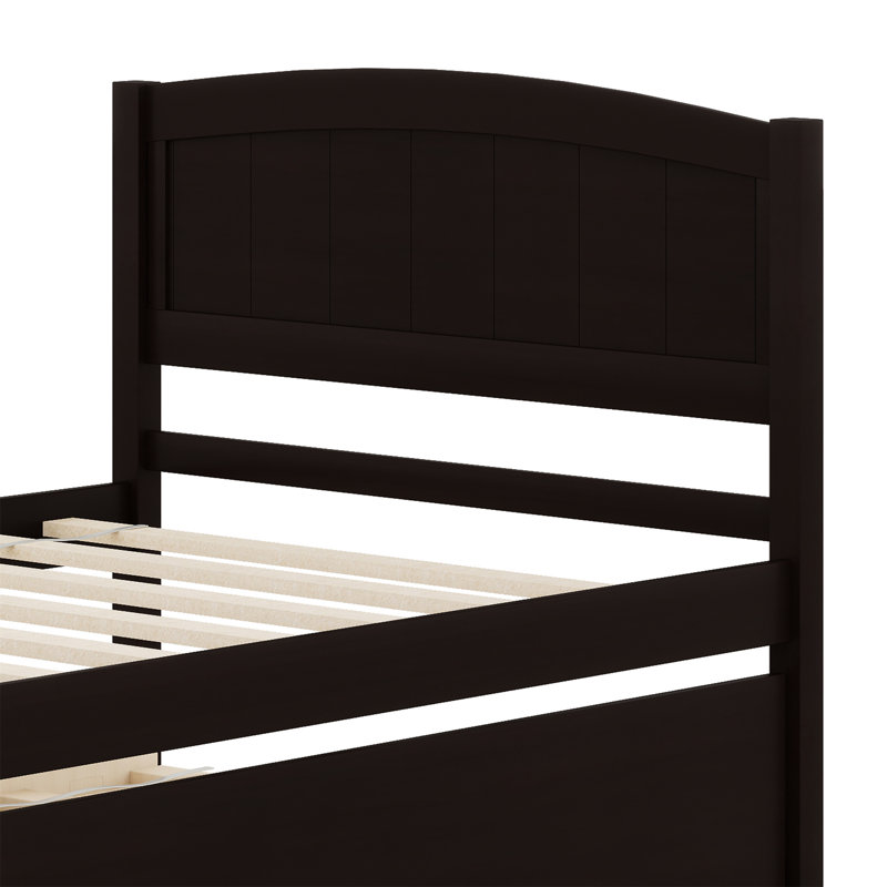 Lit plate-forme avec lit gigogne, Espresso