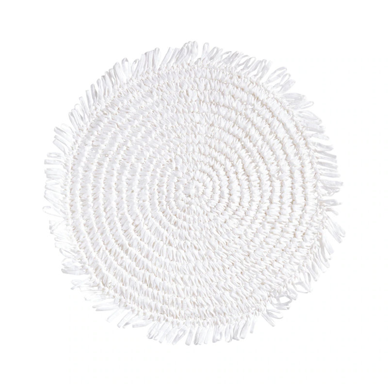 Papier raphia, Blanc