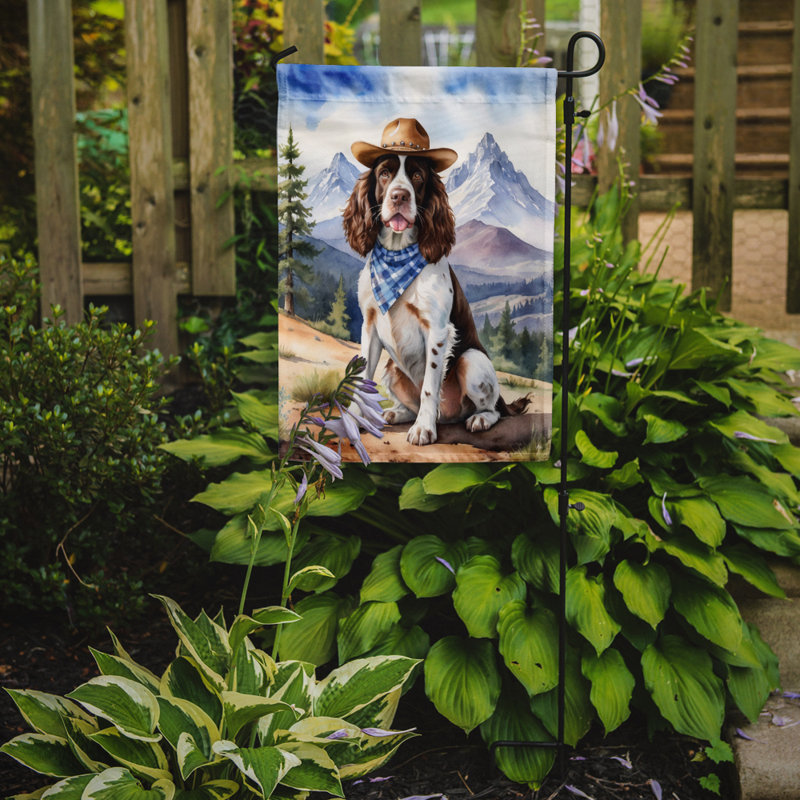 Drapeau Cowboy Welcome Garden, Épagneul Springer anglais