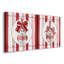 «Candy Cane Christmas I», ensemble de 2 reproductions sur toiles tendues-1098060861