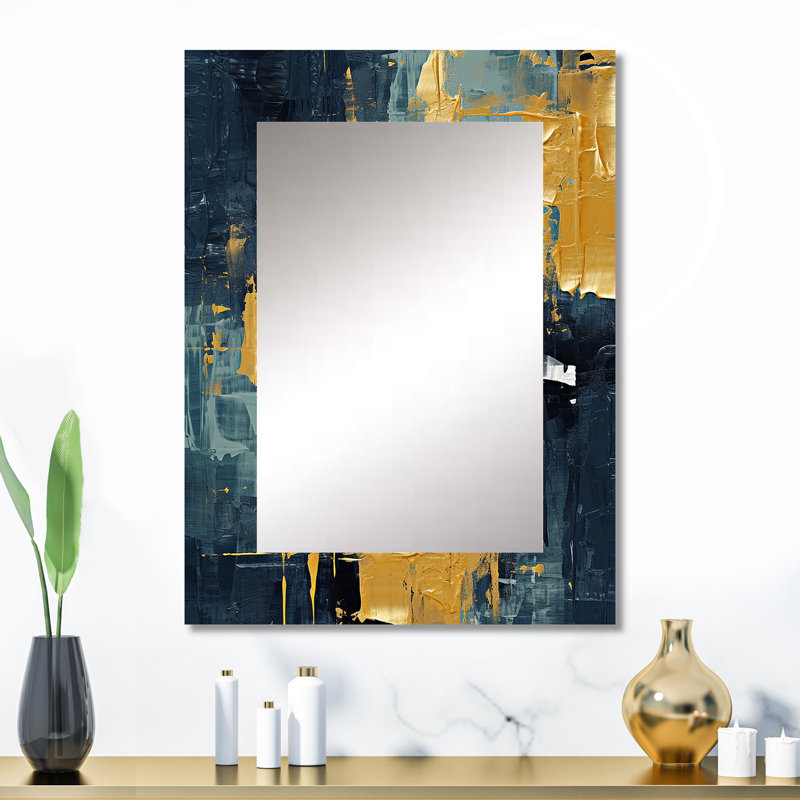 «Abstraction on Retro Blue II», art abstrait, impression sur toile, 32 po x 24 po