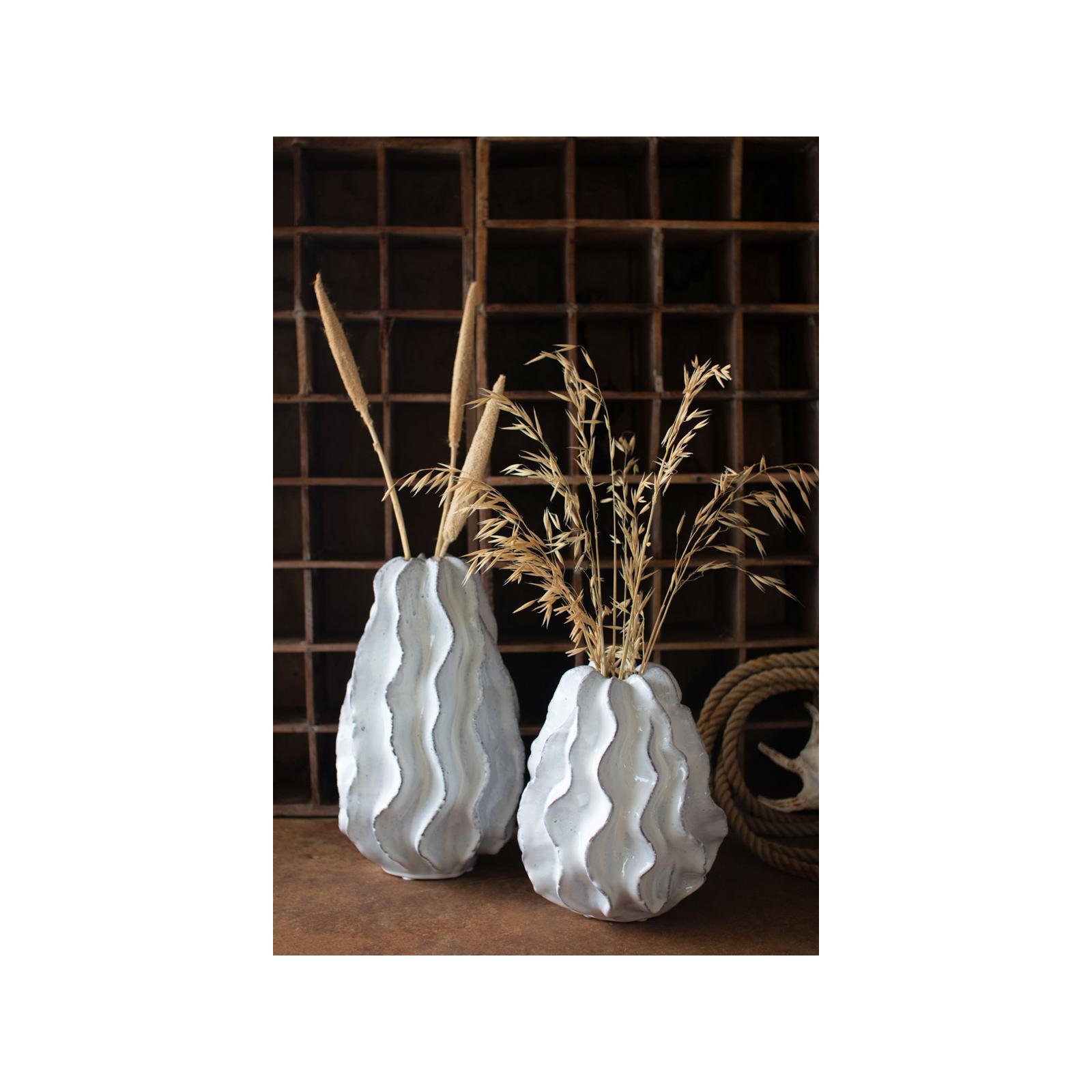 Aubren Ceramic Table Vase, 10.5" H x 8.5" W x 8.75" D