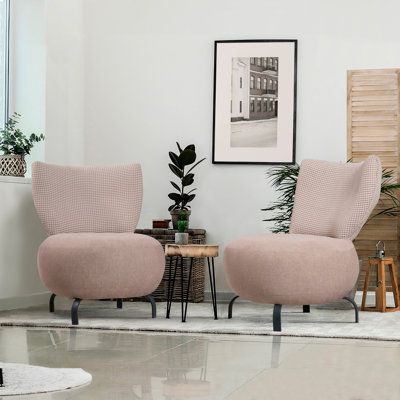 Beyer 25.2" W Chenille Slipper Chair