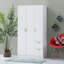 3 Door Manufactured Wood Wardrobe