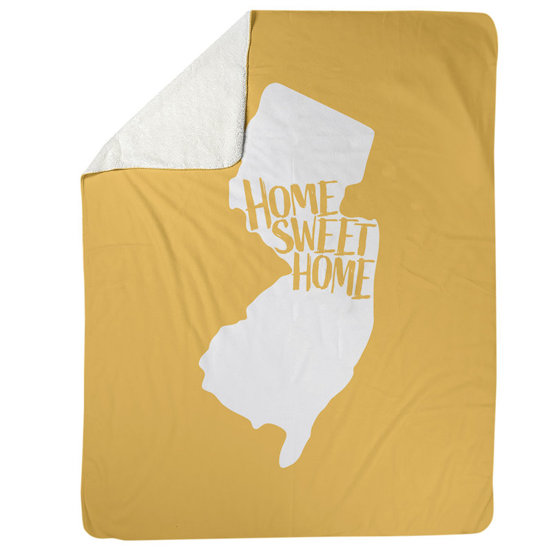 Jeté polaire new jersey the home, l 52,5 po x L 62,5 po, Jaune