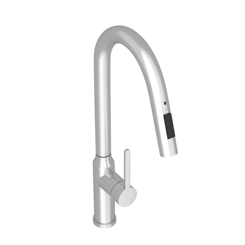 Pull-Down Faucet For Kitchen - 19.17" In Brushed Nickel Finish Sink, Brushed Nickel