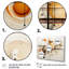 Orange Beige Line Art Conceptual Abstracts On Canvas Print-431370295-431370294