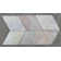 Multi Color Classic Natural Cleft Face, Gauged Back 8 Diamond (13 1/4x8) Slate Field Tile