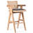 Pierre J Stool Half Wicker in Wool-1320288780
