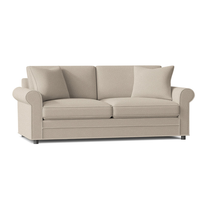 Edgeworth Upholstered 85'' Sleeper Sofa, Sunbrella Blue Pinstripe; 6205-64