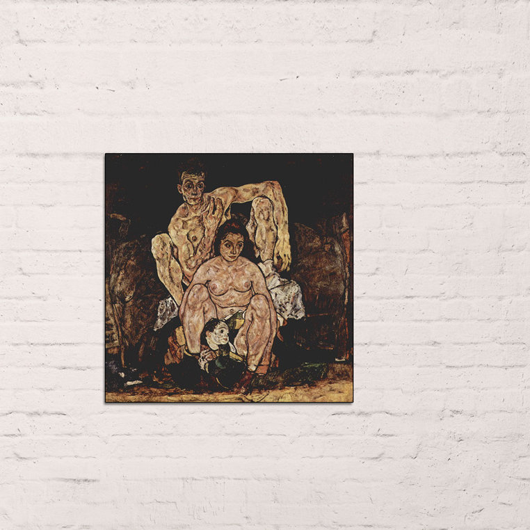 Egon Schiele - Wrapped Canvas Painting, 70cm H x 70cm W x 1.8cm D