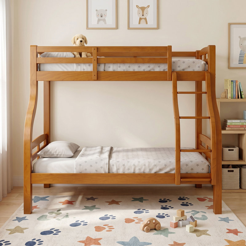 Lit simple superposé au dessus d'un lit double Woodcliff