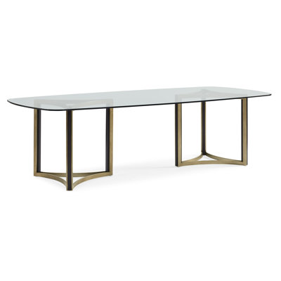 Modern Remix Glass Dining Table