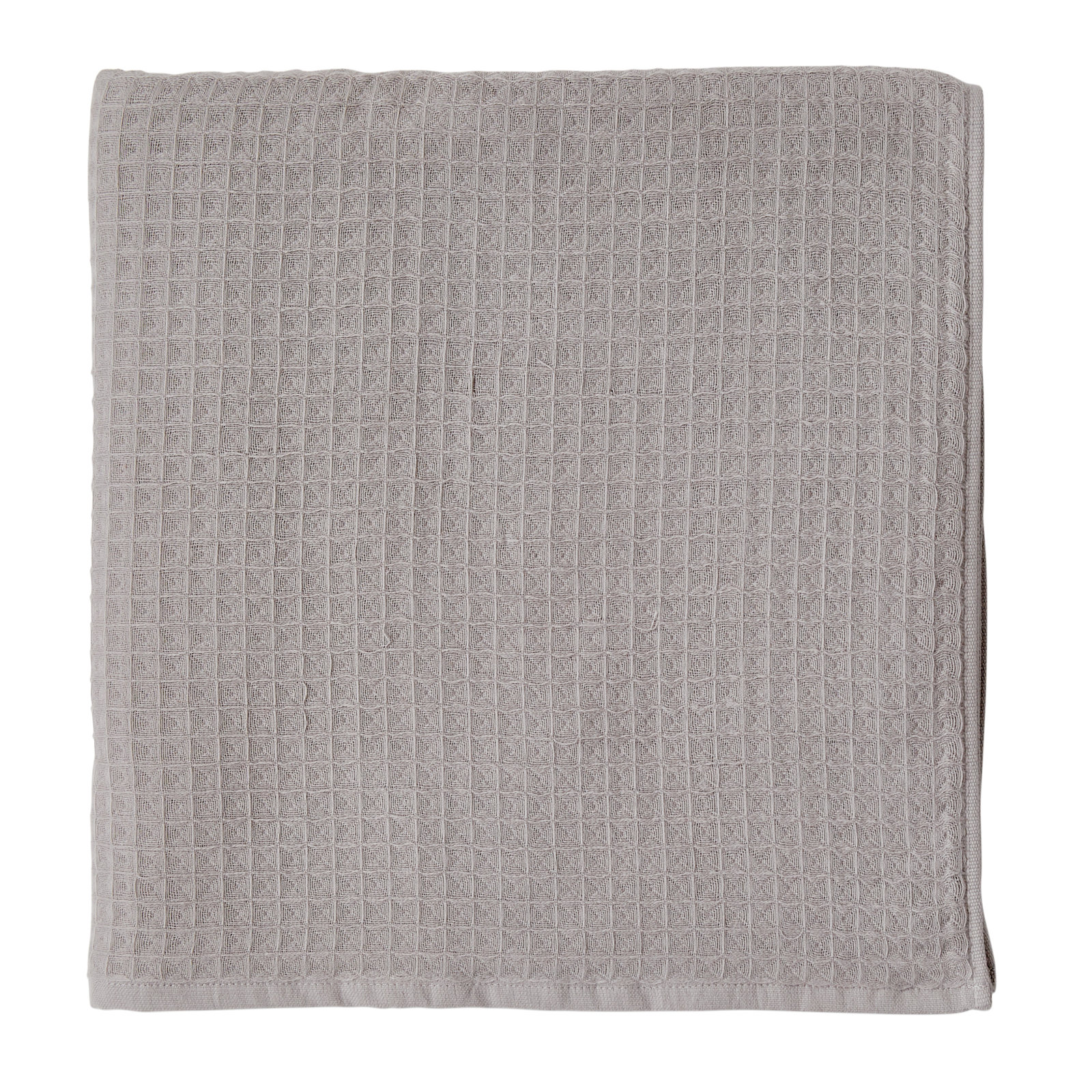 Waffle Twist Cotton Bath Towel, Gray, Bath Towel - 1 Pack