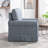 33'' Wide Modern Linen Striped Swivel Upholstered Arm Accent Chair (Set of 6)-1559731499-1562669759