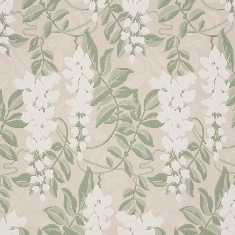 Lucia Wisteria Wallpaper Roll, Green