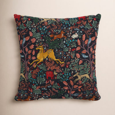 Floral Cotton Pillow Cover