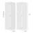 Space-saving Milk White Mdf Interior Doors, Modern Bi-fold For Efficient Storage