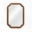 Miroir de coin décoratif en bois massif arrondi pour rehausser l'élégance et le style-407722576-407722578