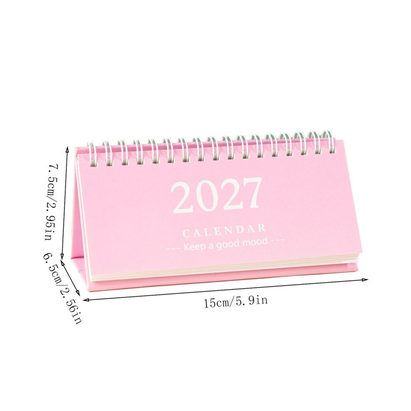 Calendrier de l'Avent, calendrier de bureau, décoration, carnet de notes pour la planification et le suivi, Rose