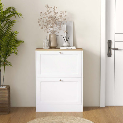 12 Pair Flip Down Shoe Storage