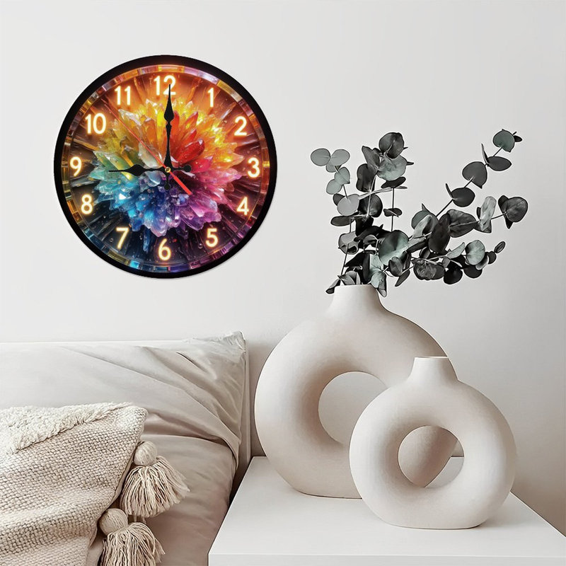 Horloge brillante en cristal