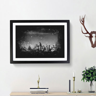 Sydney Australia Skyline - Picture Frame Graphic Art Print