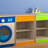 Bright Beginnings Commercial Grade Two Shelf Wooden Kitchen Cabinet